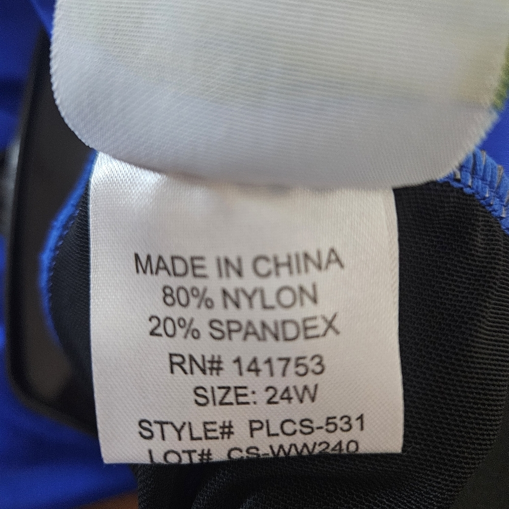 Sz 24 One Piece Swimsuit - Picture 7 of 7